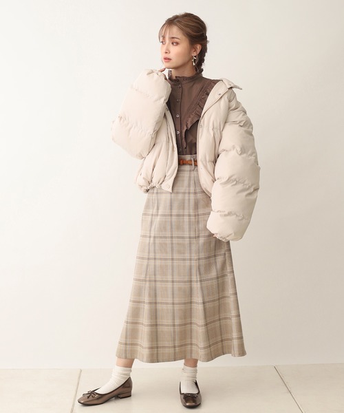 one after another NICE CLAUP（ワンアフターアナザーナイスクラップ）の「プチハイ フリルブラウス（シャツ/ブラウス・レディース・オフホワイト/モカ/ベージュ/ブラウン・FREE）」の22枚目の写真