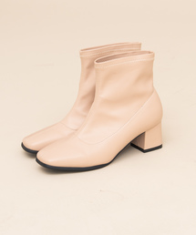 Aunt Marie's | AUNT MARIE'S フェイクレザーショートブーツ(ブーツ)