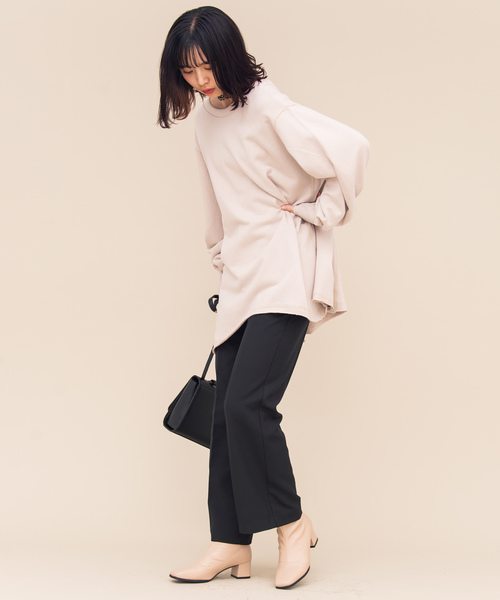 Aunt Marie's(アントマリーズ)の「AUNT MARIE'S フェイクレザーショートブーツ(ブーツ・レディース・ブラック/ベージュ・MEDIUM/LARGE)」の16枚目の写真