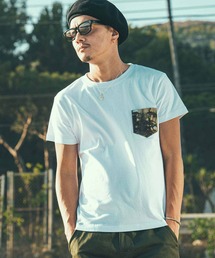 WRINKLE TIE DYE POCKET T-SHIRT