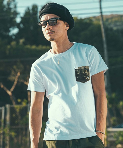 CRIMIE(クライミー)の「WRINKLE TIE DYE POCKET T-SHIRT(Tシャツ/カットソー・メンズ・ブラック/ホワイト・S/M/L/XL/XS/XXL)」の8枚目の写真
