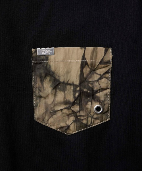 CRIMIE(クライミー)の「WRINKLE TIE DYE POCKET T-SHIRT(Tシャツ/カットソー・メンズ・ブラック/ホワイト・S/M/L/XL/XS/XXL)」の12枚目の写真