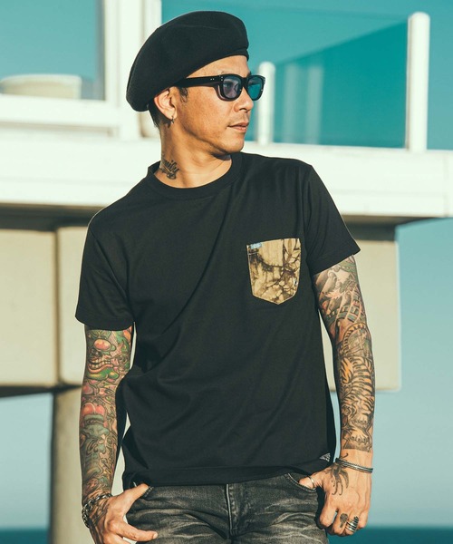 CRIMIE(クライミー)の「WRINKLE TIE DYE POCKET T-SHIRT(Tシャツ/カットソー・メンズ・ブラック/ホワイト・S/M/L/XL/XS/XXL)」の15枚目の写真