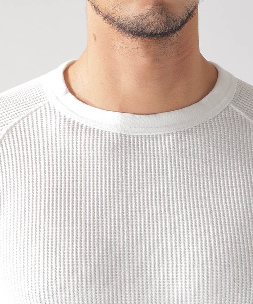 BAYFLOW(ベイフロー)の「ベーシックTCワッフルL/S TEE(Tシャツ/カットソー・メンズ・ホワイト/チャコール/ネイビー・SMALL/MEDIUM/LARGE)」の11枚目の写真
