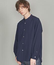 BEAUTY&YOUTH UNITED ARROWS | BY ドレープリネン ワイドフォルム バンドカラー シャツ(シャツ/ブラウス)