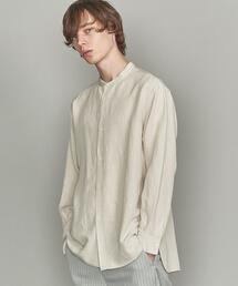 BEAUTY&YOUTH UNITED ARROWS | BY ドレープリネン ワイドフォルム バンドカラー シャツ(シャツ/ブラウス)