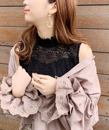 apres jour | レースプリーツハイネックタンク【ZOZOTOWN限定アイテム】(タンクトップ)