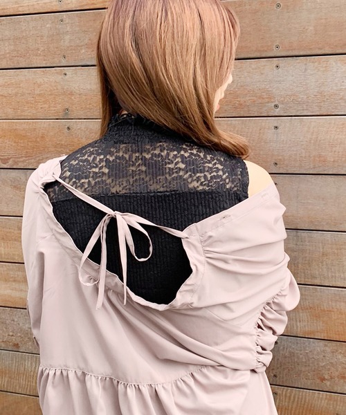 apres jour(アプレジュール)の「レースプリーツハイネックタンク【ZOZOTOWN限定アイテム】(タンクトップ・レディース・ブラック/オフホワイト/ライトベージュ・フリー)」の13枚目の写真