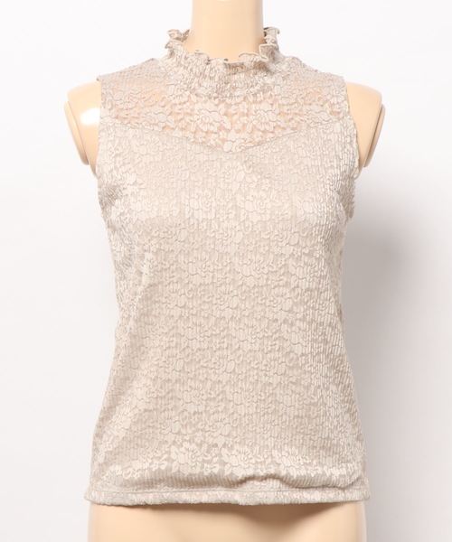 apres jour(アプレジュール)の「レースプリーツハイネックタンク【ZOZOTOWN限定アイテム】(タンクトップ・レディース・ブラック/オフホワイト/ライトベージュ・フリー)」の19枚目の写真