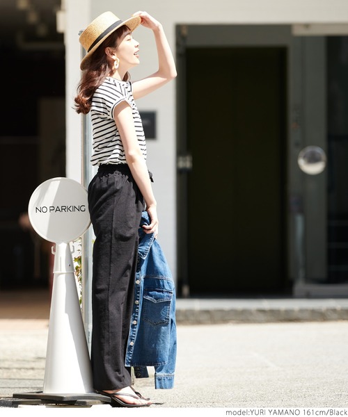 coca(coca)(コカ)の「コットンパンツ(その他パンツ・レディース・ブラック/ベージュ/オレンジ・ONE SIZE)」の4枚目の写真