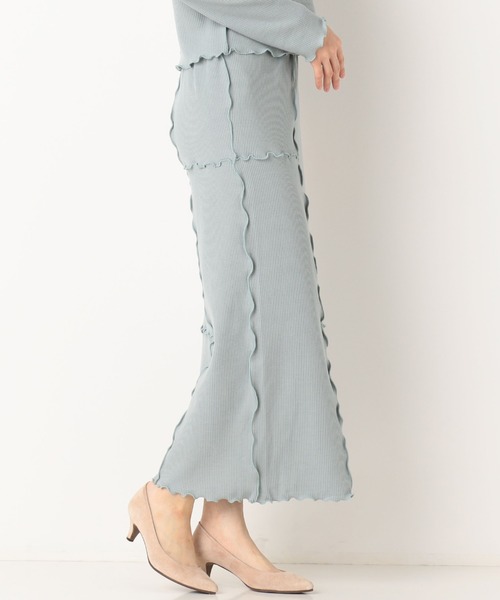 archives（アルシーヴ）の「【setupにも】アウトメローパネル切替スカート（スカート・レディース・オフホワイト/ブラウン/グリーン・MEDIUM）」の10枚目の写真