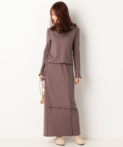 archives（アルシーヴ）の「【setupにも】アウトメローパネル切替スカート（スカート・レディース・オフホワイト/ブラウン/グリーン・MEDIUM）」の17枚目の写真