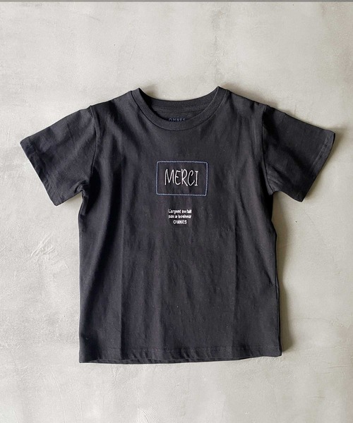 OMNES（オムネス）の「キッズ 綿麻カットプリント半袖Tシャツ（Tシャツ/カットソー・キッズ・ホワイト系その他2/ホワイト系その他3/ホワイト系その他4/ホワイト系その他5/ブラック系その他2/グレー系その他2/ブラウン系その他2/ピンク系その他2/ピンク系その他3/ピンク系その他/パープル系その他/ベージュ系その他2/ブルー系その他2/パープル系その他2/ホワイト系その他/ベージュ系その他/ブルー系その他/ブラック系その他/グレー系その他/ブラウン系その他・120/130/140/100/110）」の7枚目の写真