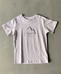 OMNES | キッズ 綿麻カットプリント半袖Tシャツ(Tシャツ/カットソー)