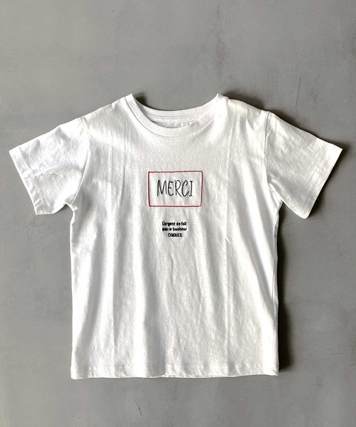 OMNES（オムネス）の「キッズ 綿麻カットプリント半袖Tシャツ（Tシャツ/カットソー・キッズ・ホワイト系その他2/ホワイト系その他3/ホワイト系その他4/ホワイト系その他5/ブラック系その他2/グレー系その他2/ブラウン系その他2/ピンク系その他2/ピンク系その他3/ピンク系その他/パープル系その他/ベージュ系その他2/ブルー系その他2/パープル系その他2/ホワイト系その他/ベージュ系その他/ブルー系その他/ブラック系その他/グレー系その他/ブラウン系その他・120/130/140/100/110）」の3枚目の写真