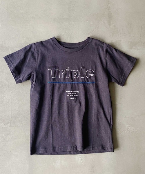 OMNES（オムネス）の「キッズ 綿麻カットプリント半袖Tシャツ（Tシャツ/カットソー・キッズ・ホワイト系その他2/ホワイト系その他3/ホワイト系その他4/ホワイト系その他5/ブラック系その他2/グレー系その他2/ブラウン系その他2/ピンク系その他2/ピンク系その他3/ピンク系その他/パープル系その他/ベージュ系その他2/ブルー系その他2/パープル系その他2/ホワイト系その他/ベージュ系その他/ブルー系その他/ブラック系その他/グレー系その他/ブラウン系その他・120/130/140/100/110）」の16枚目の写真