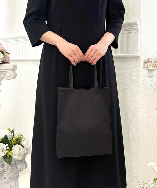 CARETTE(カレット)の「フォーマル 雑貨 3点 セット(ブラックバッグ・手提げ・ネックレス)【喪服用】(ハンドバッグ・レディース・ブラック・ONE SIZE)」の18枚目の写真