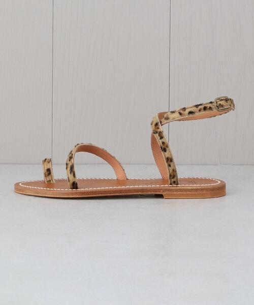 BEAUTY&YOUTH UNITED ARROWS(ビューティーアンドユースユナイテッドアローズ)の「<K Jacques>LOKI LEOPARD MOTIF SANDALS/サンダル. ο(サンダル・レディース・ベージュ・35/38/36/37)」の1枚目の写真