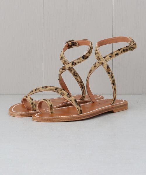 BEAUTY&YOUTH UNITED ARROWS(ビューティーアンドユースユナイテッドアローズ)の「<K Jacques>LOKI LEOPARD MOTIF SANDALS/サンダル. ο(サンダル・レディース・ベージュ・35/38/36/37)」の2枚目の写真