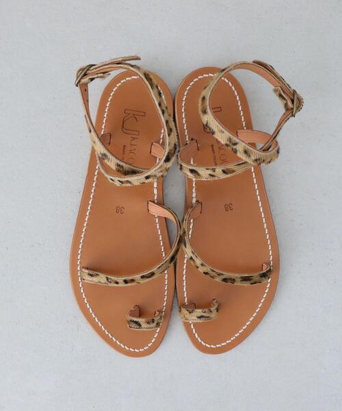 BEAUTY&YOUTH UNITED ARROWS(ビューティーアンドユースユナイテッドアローズ)の「<K Jacques>LOKI LEOPARD MOTIF SANDALS/サンダル. ο(サンダル・レディース・ベージュ・35/38/36/37)」の3枚目の写真