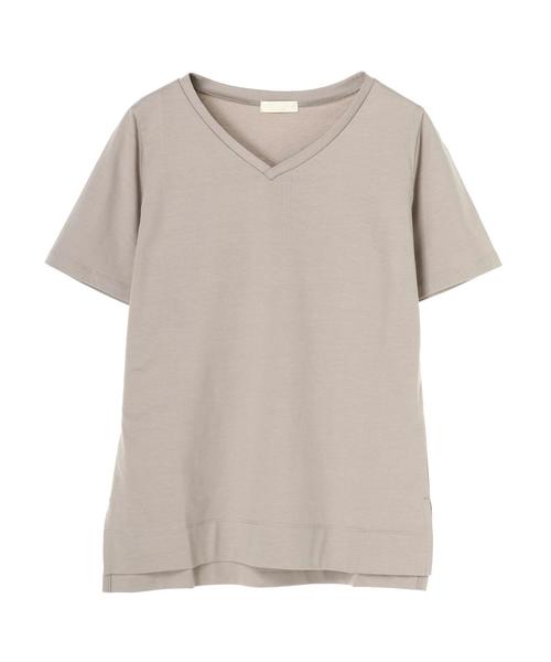 earth music&ecology（アースミュージックアンドエコロジー）の「Vネックプルオーバー ＊（Tシャツ/カットソー・レディース・オフホワイト/その他7/グレイッシュベージュ/ブラック/ダークグリーン/ネイビー・FREE）」の21枚目の写真