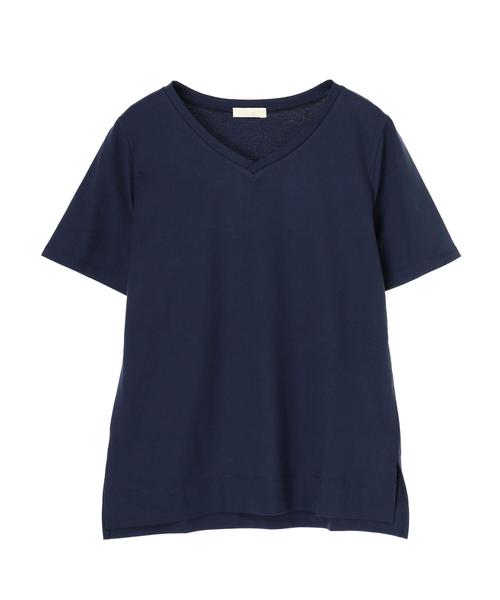 earth music&ecology（アースミュージックアンドエコロジー）の「Vネックプルオーバー ＊（Tシャツ/カットソー・レディース・オフホワイト/その他7/グレイッシュベージュ/ブラック/ダークグリーン/ネイビー・FREE）」の20枚目の写真