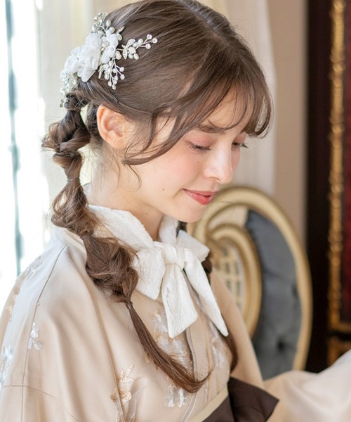 Catherine Cottage(キャサリンコテージ)の「パールフラワーパーティーコーム(その他ヘアアクセサリー・キッズ・シルバー・FREE)」の8枚目の写真