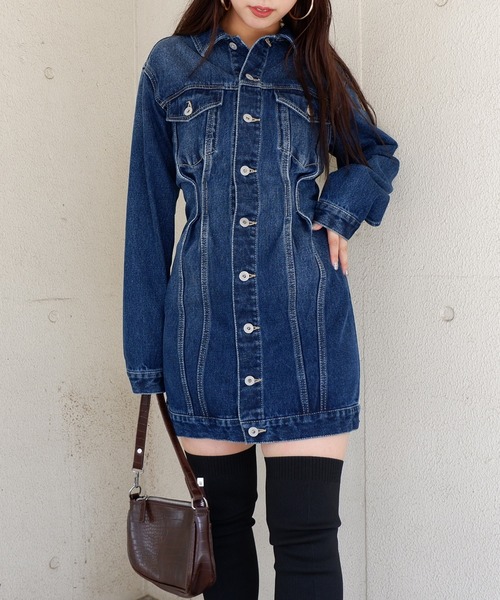 スパイラルガール　デニム　長袖　ワンピース SP3496EW08167_fw_thumbM.jpg