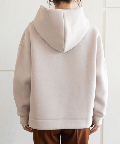 rectangle(レクタングル)の「スウェットボンディングパーカー(パーカー・レディース・モカ/ベージュ/ブラック/ブラウン/グレー/ブルー/カーキ/ネイビー/ピンク・MEDIUM/LARGE)」の15枚目の写真