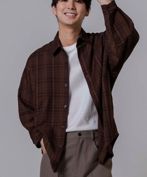 WEGO | WEGO/TRチェックビッグシルエットシャツ(シャツ/ブラウス)