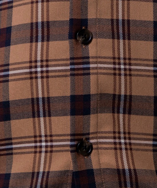 WEGO(ウィゴー)の「WEGO/TRチェックビッグシルエットシャツ(シャツ/ブラウス・メンズ・ブラウン系その他2/ブラウン系その他3/ベージュ系その他2・MEDIUM/LARGE)」の19枚目の写真