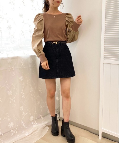 apres jour(アプレジュール)の「袖コンシャスバックリボントップス【ZOZOTOWN限定アイテム】(Tシャツ/カットソー・レディース・モカ/オフホワイト・フリー/X-LARGE)」の10枚目の写真