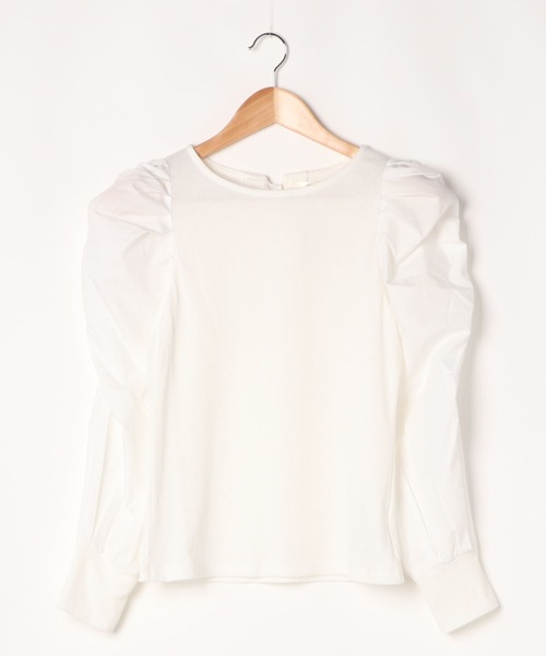 apres jour(アプレジュール)の「袖コンシャスバックリボントップス【ZOZOTOWN限定アイテム】(Tシャツ/カットソー・レディース・モカ/オフホワイト・フリー/X-LARGE)」の11枚目の写真