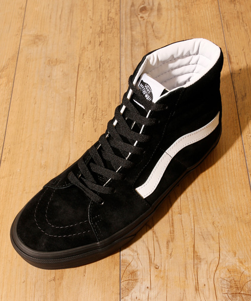 VANS(バンズ)の「VANS ヴァンズ / SK8-HI (PIG SUEDE) BLACK VANS(バンズ)の「VANS ヴァンズ / SK8-HI (PIG SUEDE) BLACK