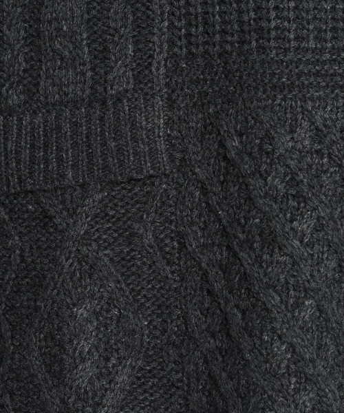 niko and...(ニコアンド)の「【小松菜奈さん着用アイテム】ラム混パッチワークベスト(ベスト・レディース・ブラウン/ブルー/アイボリー/チャコール・FREE)」の16枚目の写真