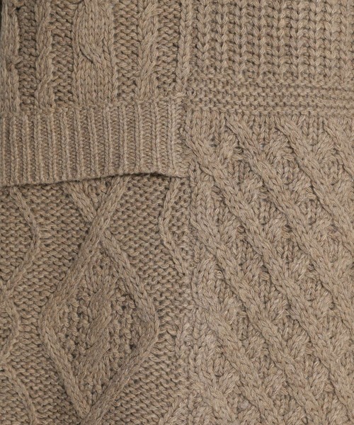 niko and...(ニコアンド)の「【小松菜奈さん着用アイテム】ラム混パッチワークベスト(ベスト・レディース・ブラウン/ブルー/アイボリー/チャコール・FREE)」の17枚目の写真