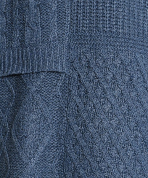 niko and...(ニコアンド)の「【小松菜奈さん着用アイテム】ラム混パッチワークベスト(ベスト・レディース・ブラウン/ブルー/アイボリー/チャコール・FREE)」の19枚目の写真