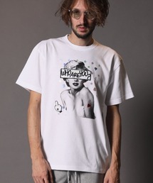 STUD MUFFIN | mt6863-5.6OZコットン天竺 WHOAREYOUシークイン S-S  Tシャツ(Tシャツ/カットソー)