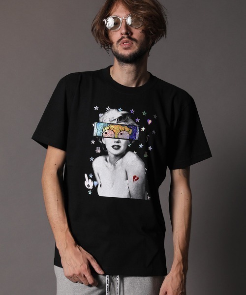 STUD MUFFIN（スタッドマフィン）の「mt6863-5.6OZコットン天竺 WHOAREYOUシークイン S-S  Tシャツ（Tシャツ/カットソー・メンズ・ホワイト/ブラック・4/2/3）」の12枚目の写真