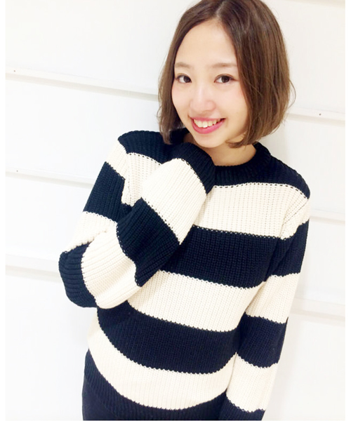 Kastane（カスタネ）の「【Kastane】畦プルオーバー（ニット/セーター・レディース・ブラウン/ブラック/オレンジ/ネイビー/アイボリー/グレー/ベージュ・FREE）」の3枚目の写真