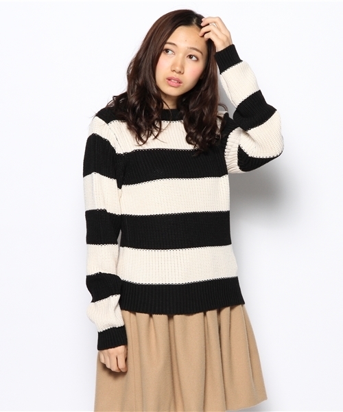 Kastane（カスタネ）の「【Kastane】畦プルオーバー（ニット/セーター・レディース・ブラウン/ブラック/オレンジ/ネイビー/アイボリー/グレー/ベージュ・FREE）」の19枚目の写真