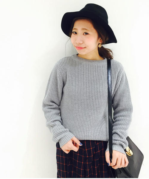 Kastane（カスタネ）の「【Kastane】畦プルオーバー（ニット/セーター・レディース・ブラウン/ブラック/オレンジ/ネイビー/アイボリー/グレー/ベージュ・FREE）」の22枚目の写真