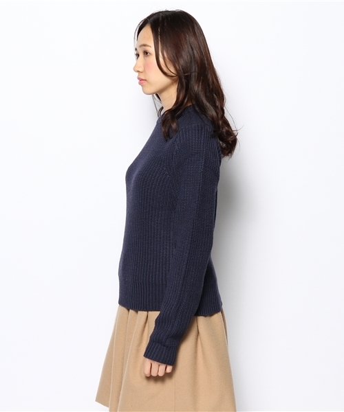 Kastane（カスタネ）の「【Kastane】畦プルオーバー（ニット/セーター・レディース・ブラウン/ブラック/オレンジ/ネイビー/アイボリー/グレー/ベージュ・FREE）」の9枚目の写真