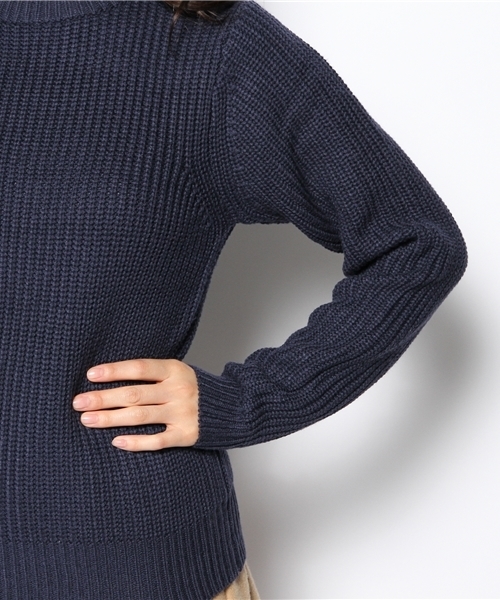 Kastane（カスタネ）の「【Kastane】畦プルオーバー（ニット/セーター・レディース・ブラウン/ブラック/オレンジ/ネイビー/アイボリー/グレー/ベージュ・FREE）」の12枚目の写真