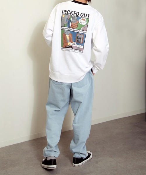 バックプリントレトロイラストクルーネックスウェット トレーナー スウェット Zip Five ジップファイブ のファッション通販 Zozotown