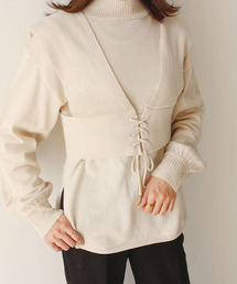 ビスチェセットニットプルオーバー