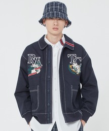 【ROMANTIC CROWN】RMTC CLUB CARDIGAN / ロマンティッククラウン クラブ ロゴ レタードカーディガン