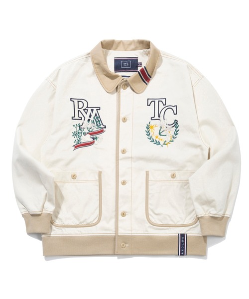 ROMANTIC CROWN（ロマンティッククラウン）の「【ROMANTIC CROWN】RMTC CLUB CARDIGAN / ロマンティッククラウン クラブ ロゴ レタードカーディガン（カーディガン/ボレロ・メンズ・オートミール/ネイビー・X-LARGE/MEDIUM/SMALL/LARGE）」の17枚目の写真