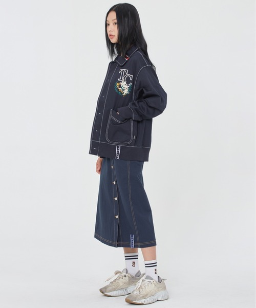 ROMANTIC CROWN（ロマンティッククラウン）の「【ROMANTIC CROWN】RMTC CLUB CARDIGAN / ロマンティッククラウン クラブ ロゴ レタードカーディガン（カーディガン/ボレロ・メンズ・オートミール/ネイビー・X-LARGE/MEDIUM/SMALL/LARGE）」の15枚目の写真