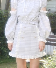 Swankiss - チェック柄シャツ とスカート Swankiss（スワンキス）の「TS gingham frill S/K（スカート